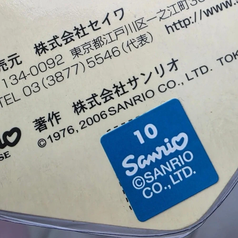 Vintage Hello Kitty Car Emblem Decal Sanrio Japan 2006